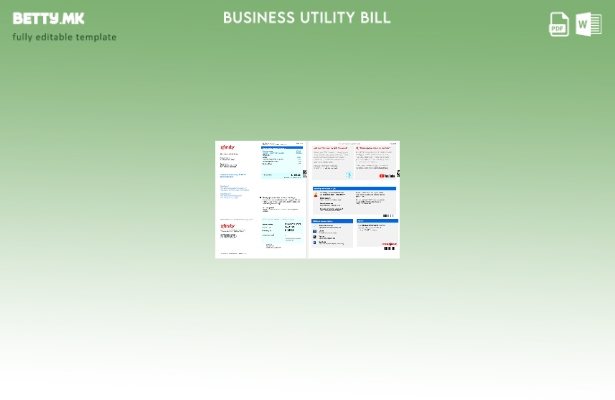 Верзија на сметки за деловни комунални услуги XFINITY на САД